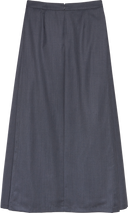 Layered Skirt - Dark Grey Wool