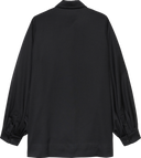 Oversized Sleeve Shirt - Black Wool