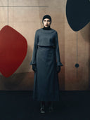 Layered Skirt - Dark Grey Wool