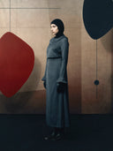 Layered Skirt - Dark Grey Wool