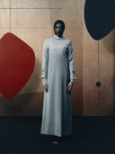 Maxi Dress - Light Grey Wool