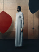 Maxi Dress - Light Grey Wool